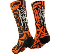 Dynafit Chaussettes de trail unisexe – Orange Ultra Noir – Taille 39-42