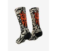 Dynafit Chaussettes de running Trail Socks Unisexe blanc/noir/orange Taille 39-42