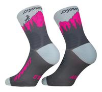 Dynafit - Traverse Mid - Chaussettes de running - EU 43-46 - cinder / pink glo