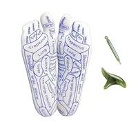 Chaussettes Ease Relief pour femme, Chaussettes d'acupression pour soulager la fatigue avec accessoires, Kit de réflexologie plantaire avec outil de massage (B, Femme)