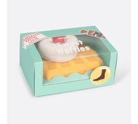 EAT MY SOCKS - Chaussettes originales et amusantes - Design gaufré - Chaussettes de longueur moyenne - Confort et durabilité - Idéal pour les hommes et les femmes - Tailles 36 à 45-1 paire
