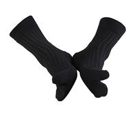 Chaussettes en coton à 2 orteils pour homme et femme - Séparateurs d'orteils respirants pour tongs et chaussures à bout ouvert (convient aux pointures 40-45) - Noir moyen