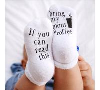 Chaussettes En Coton Antidérapantes Pour Bébé, Dictons Amusants, Avec Pince, Si Vous Pouvez Lire Ces Lettres En Caoutchouc Imprimées, Bonneterie Pour Nouveau-Né