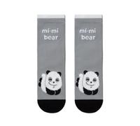 Chaussettes en coton avec un motif de panda tout doux femme Conte Elegant Happy Gris 36/39