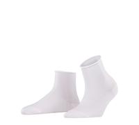 Falke Chaussettes Femme Cotton Touch W SSO fines unies écologique Blanc (White 2000) 35-38 1 paire