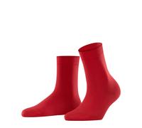 Falke Chaussettes Femme Cotton Touch W SO fines unies 1 paire Rouge (Scarlet 8228) 39-42 écologique