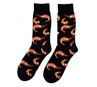 Chaussettes en coton pour homme et femme Motif crevettes calamars huîtres