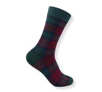 Chaussettes en coton tartan pour homme | Black Watch, Royal Stewart, Lindsay, Wallace, Stewart Modern - Cadeau pour lui (FR/ES, Numérique, 44, 47, Standard, Regular, Lindsay)