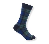 Chaussettes en coton tartan pour homme | Montre noire, Royal Stewart, Lindsay, Wallace, Stewart Modern - Cadeau pour lui (FR/ES, numérique, 44, 47, régulier, montre noire)