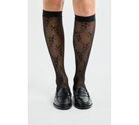 Chaussettes en dentelle à motifs - Lila - TU - Noir - Femme - Etam