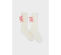 Chaussettes en grosse maille - Lepo - TU - Ecru - Femme - Etam
