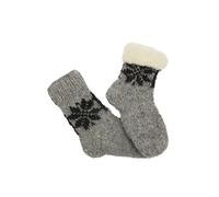 Chaussettes En Laine Merino Tricotées À La Main Modèle 9 Unisexe Chaudes