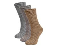 Chaussettes en laine mérinos pour femme - Chaussettes tricot fin pour femme - Douces, confortables et inodores - Oeko-Tex (FR/ES, Numérique, 36, 40, Taille normale, Taille normale, Couleurs Claires)
