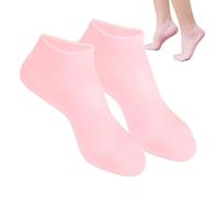 Chaussettes En Silicone Pour Pieds Secs Et Craquelés - Chaussettes Douces Et Respirantes Pendant 24 Heures | Protecteur De Talon En Forme De U, Soins Spa, Pour Hydrater Et Protéger Les Talons Fissurés