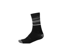 Chaussettes endura baabaa merino stripe noir mat