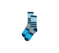 Chaussettes endura block bleu blanc