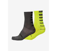 Chaussettes Coolmax Stripe (lot de 2) noir/jaune néon S-M
