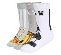 Chaussettes enfant adidas Minecraft (x3) Vert 31/33