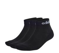 Adidas Chaussettes cheville Linear rembourrées unisexe enfant – Lot de 3 Noir/Blanc 6-7 ans