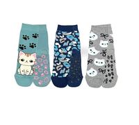 Chaussettes enfant antidérapantes en coton 3 paires chaussettes bébé abs école maison gonflables, fabriquées en Italie (FR/ES, Numérique, 35, 40, Taille normale, ASS3 3 paires)