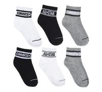 Chaussettes enfant Converse CHN Basic Wordmark QTR (x6) Gris 9/11 ans