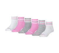 CONVERSE Chaussettes 'WORDMARK' gris foncé / rose clair / blanc, Taille 4-5Y