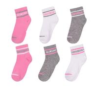 Converse Chaussettes enfant CHN Basic Wordmark Quarter 6 paires gris/rose/blanc 5-7 ans