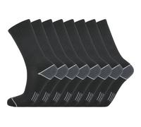Chaussettes enfant Endurance Hoope Crew (x8) Noir 31/34