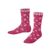 FALKE Ditsy Flowers K So coton fantaisie 1 paire, Chaussettes Mixte enfant, Violet Fuchsia 8856, 35-38