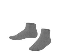 FALKE Family K Sn coton durable unies 1 paire, Chaussettes basses Mixte enfant, Gris Light Grey Melange 3390, 31-34