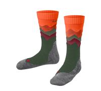 FALKE TK2 Trend Kids K So laine fil fonctionnel 1 paire, Chaussettes de randonnée Mixte Enfant, Vert Olive 7830, 27-30