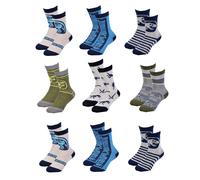 Chaussettes Enfant Jurassic World Fantaisie -Assortiment Modèles Photos Selon Arrivages- Pack De 9 Paires Boys