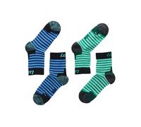 Lenz Outdoor Kids 1.0 2er Pack Enfants Chaussettes 27-30 Vert