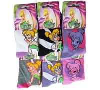 Chaussettes Enfant Licence La Fee Clochette Fantaisie -Assortiment Modèles Photos Selon Arrivages- Pack De 9 Paires Fille