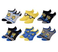 Chaussettes Enfant Licence Moi, Moche Et Mechant Fantaisie -Assortiment Modèles Photos Selon Arrivages- Pack De 6 Paires Sneaker Boys