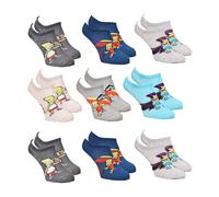 Chaussettes Enfant Licence Simpsons Fantaisie -Assortiment Modèles Photos Selon Arrivages- Pack De 9 Paires Socquettes Garçon