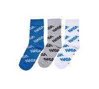 chaussettes enfant Mister Tee Nasa Allover (x3) Bleu 35/38
