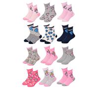 Chaussettes Enfant Monsieur Madame Fantaisie -Assortiment Modèles Photos Selon Arrivages- Pack De 9 Paires Bb Girls