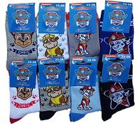 Chaussettes Enfant Pat Patrouille Confort et fantaisie en coton -Assortiment modèles photos selon arrivages- (19/22, Pack de 6 asst1 modèle garçon)