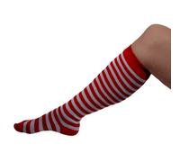 Chaussettes enfant - Rayées rouges et blanches - Pour déguisement de clown ou pirate - Made in USA