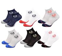 Chaussettes Enfant Sergio Tacchini Socquettes En Coton Majoritaire Pack De 6 Paires Tiges 2 Tiers Motif Semelle