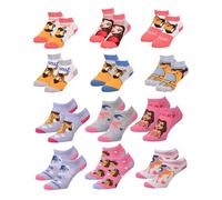 Chaussettes Enfant Spirit Fantaisie -Assortiment Modèles Photos Selon Arrivages- Pack De 9 Paires Sneaker Girls