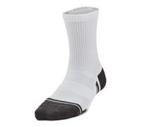 Under Armour Chaussettes UA Perform Tech Crew – Lot de 3 paires – Garçon M (Blanc/Blanc/Gris jais)