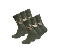 Chaussettes éponge de chasseur VCA® 3 ou 6 paires - Vert - 39-42
