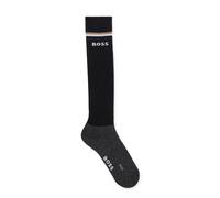 BOSS Chaussettes d’équitation à rayures emblématiques et logo - Style CLASSIC SOCKS BLACK, B1U0301 Noir 43-46
