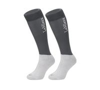 Chaussettes équitation compétition LeMieux (x2) Gris M