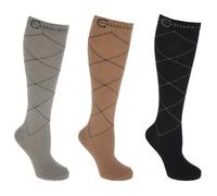 Chaussettes équitation Covalliero Flex (x3) Bleu 39/43