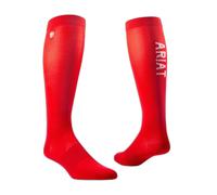 Chaussettes équitation femme Ariat TEK Essential Performance Rouge M
