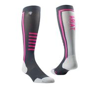 Chaussettes équitation femme Ariat TEK Slimline Performance Gris M