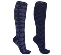 Chaussettes équitation femme QHP Classic (x2) Noir 35/38